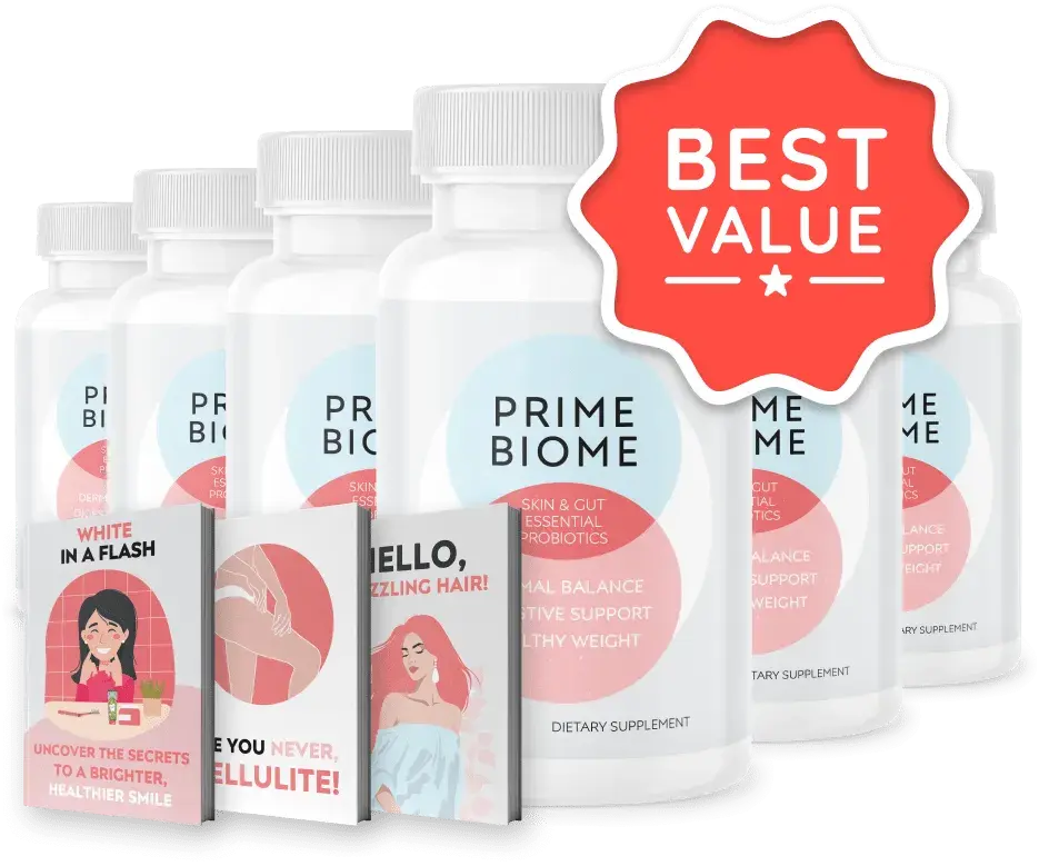 PrimeBiome six-bottle package